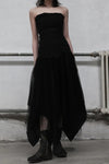 Marc Le Bihan 2590 Collection of Triple Tulle Silk Skirts Handmade in France MLB-2590-HEI Black